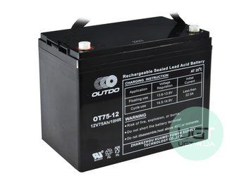 ПРОМЫШЛЕННЫЙ Аккумулятор OUTDO OT 75-12 Ca/Ca 12V 75AH OT 75-12 фото