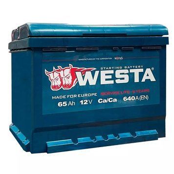 Автомобильный аккумулятор WESTA 6CT-65 Аh L+ Аз premium WESTA 6CT-65 Аh L+ Аз premium фото