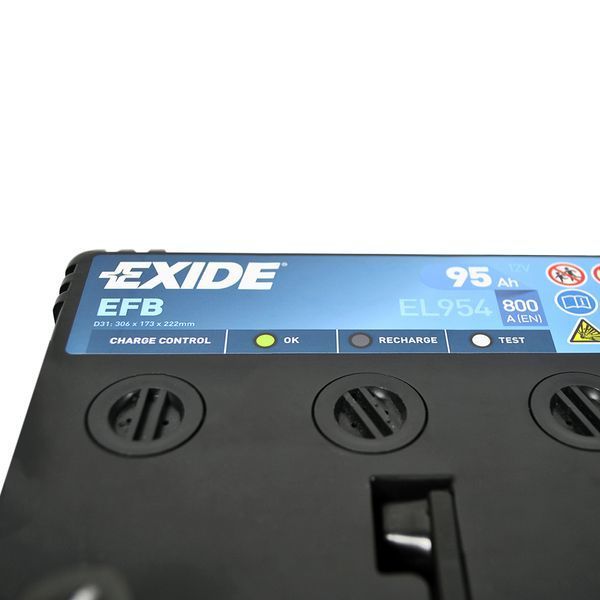 Автомобильный аккумулятор EXIDE (EL954) Start-Stop EFB 95Аh 800A R+ D31 EXIDE-1457 фото