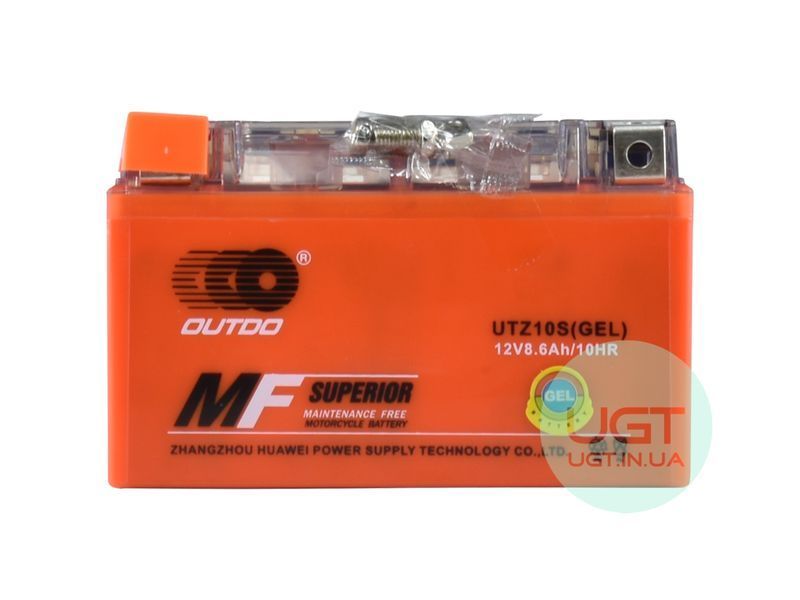 МОТО Аккумулятор OUTDO UTZ10S GEL 12V 8.6AH UTZ10S GEL фото