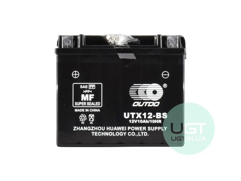 МОТО Акумулятор OUTDO UTX12-BS AGM Start&Stop 12V 10AH UTX12-BS фото