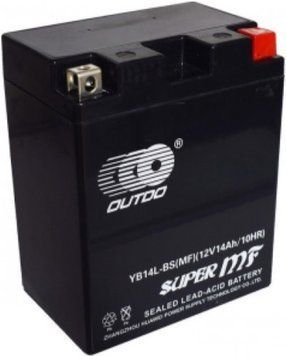 МОТО Аккумулятор OUTDO YB14L-BS Ca/Ca 12V 14AH YB14L-BS фото
