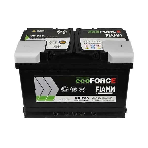 Автомобільний акумулятор FIAMM AGM (Start-Stop) 6СТ-70 АзЕ Ecoforce AGM 7906200 фото