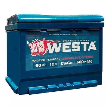 Автомобильный аккумулятор WESTA 6CT-60Аh L+ Аз 600A premium WPR601 фото
