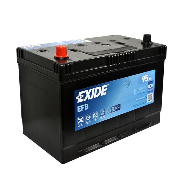 Автомобильный аккумулятор EXIDE (EL955) Start-Stop EFB 95Аh 800A L+ D31 EXIDE-1458 фото