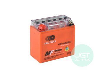 МОТО Аккумулятор OUTDO 12N9-BS GEL 12V 9AH 12N9L-BS GEL фото