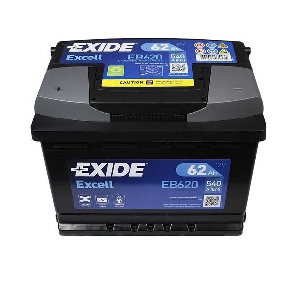 Автомобільний акумулятор EXIDE Excell 62Аh 540A L+ (лівий) EB621 EXIDE-960 фото