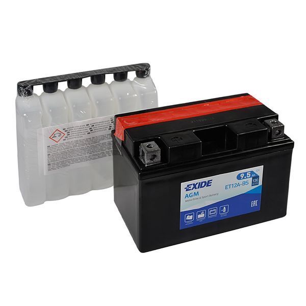 Мото акумулятор EXIDE ET 12A-BS (12V, 9.5A) EXIDE-1032 фото