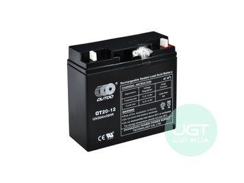 ПРОМЫШЛЕННЫЙ Аккумулятор OUTDO OT 20-12 Ca/Ca 12V 20AH OT 20-12 фото