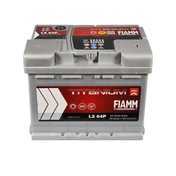 Автомобільний акумулятор FIAMM Titanium Pro 64Аh 610А R+ (правий +) L2 FIAMM-852 фото