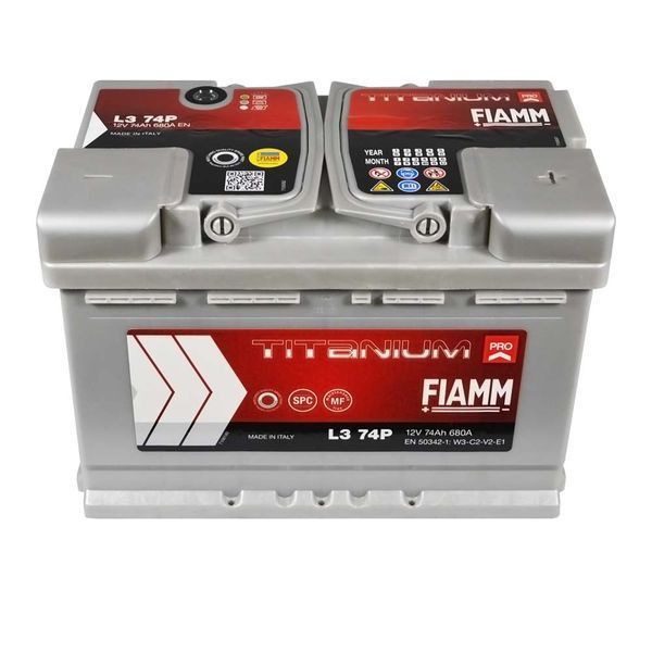 Автомобильный аккумулятор FIAMM Titanium Pro 74Аh 680А R+ (правый +) L3 FIAMM-853 фото