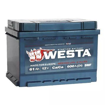 Автомобильный аккумулятор WESTA 6СТ-61Аh АзЕ R+ 0100161 фото