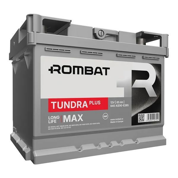 Автомобильный аккумулятор ROMBAT Tundra Plus 6CT-65Ah АзЕ (E265) E265 фото