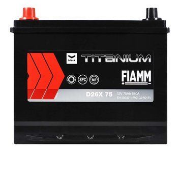 Автомобільний акумулятор FIAMM Titanium Black Asia 75Аh 640А L+ (лівий +) D26 FIAMM-855 фото