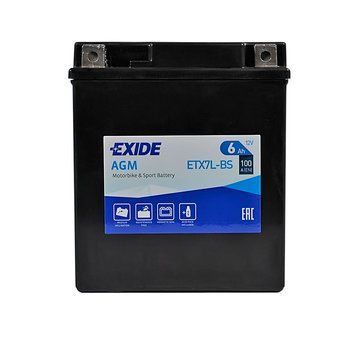 Мото акумулятор EXIDE ETX 7L-BS EXIDE (12V, 6A) EXIDE-1037 фото