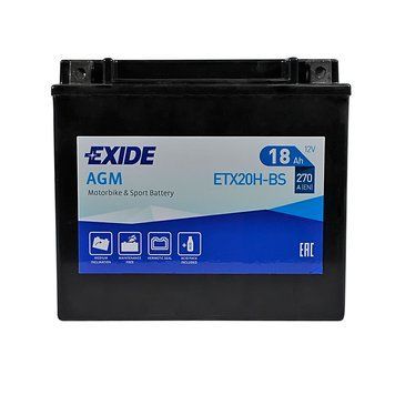 Мото акумулятор EXIDE ETX 20H-BS EXIDE (12V, 18A) EXIDE-1038 фото
