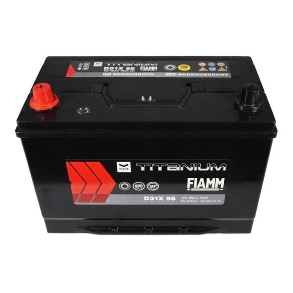 Автомобільний акумулятор FIAMM Titanium Black Asia 95Аh 760А L+ (лівий +) D31 FIAMM-857 фото