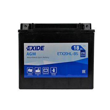 Мото акумулятор EXIDE ETX 20HL-BS EXIDE (12V, 18A) EXIDE-1039 фото
