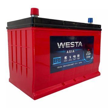 Автомобильный аккумулятор WESTA 6CT-100Ah EFB ASIA Аз L+ WAE101 фото