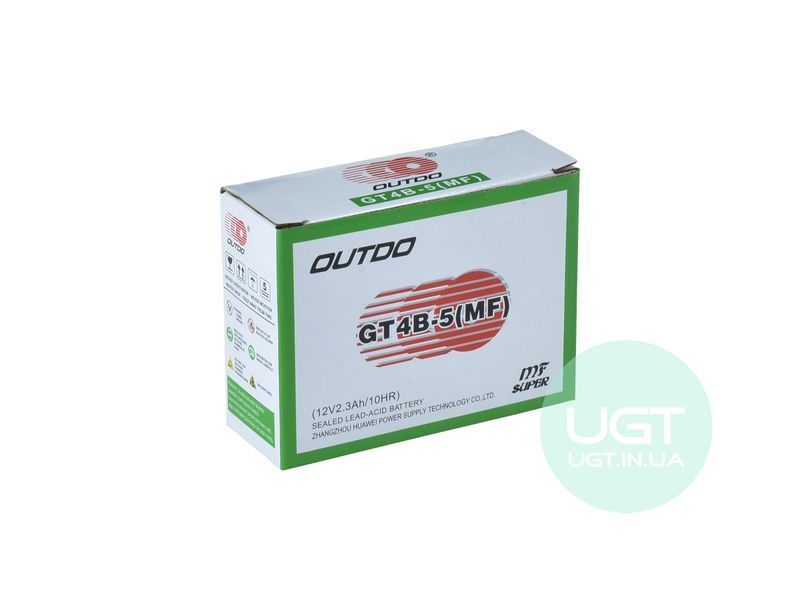 МОТО Аккумулятор OUTDO GT4B-5 GEL 12V 2.3AH GT4B-5 фото