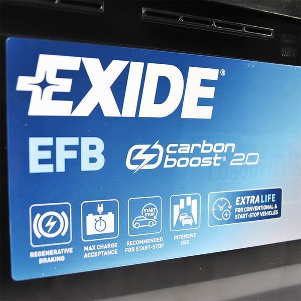 Автомобильный аккумулятор EXIDE (EL1000) Start-Stop EFB 100Аh 900A R+ EXIDE-1215 фото