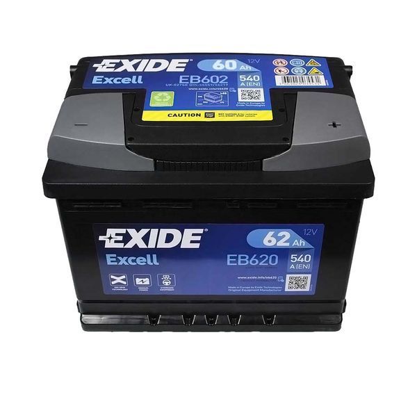 Автомобільний акумулятор EXIDE Excell 60Аh 540A R+ (правий +) EB602 EXIDE-992 фото