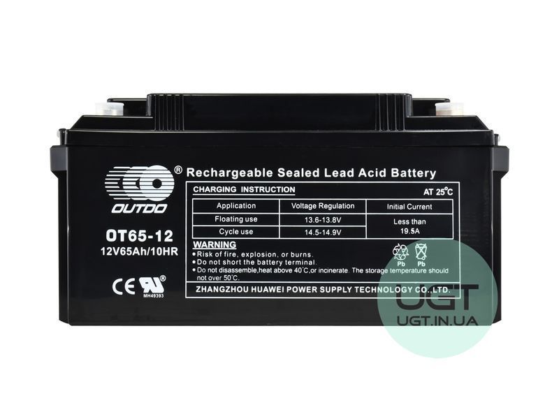 ПРОМЫШЛЕННЫЙ Аккумулятор OUTDO OT 65-12 Ca/Ca 12V 65AH OT 65-12 фото