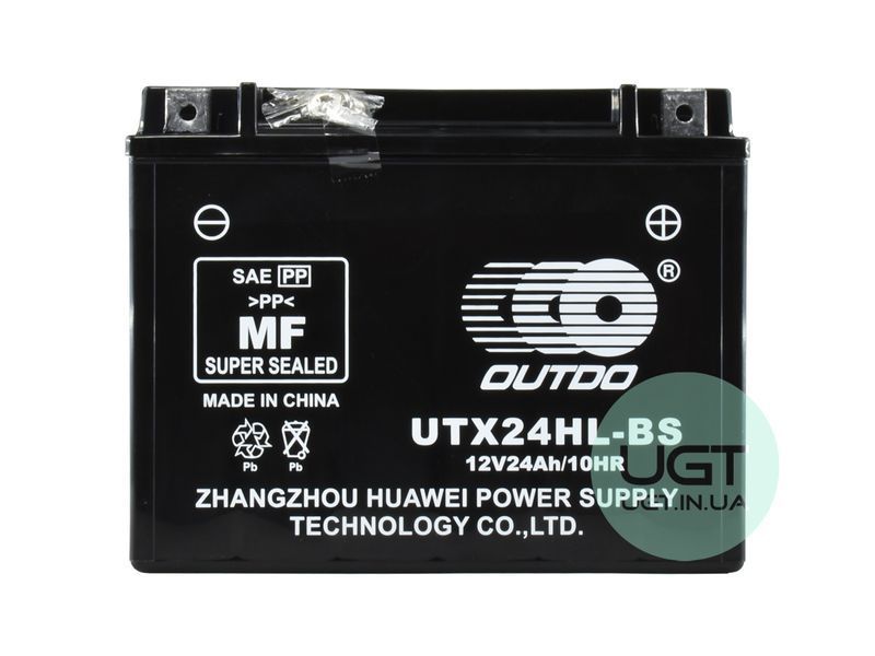 МОТО Аккумулятор OUTDO AGM UTX24HL-BS 12 V 24 A UTX24HL-BS фото