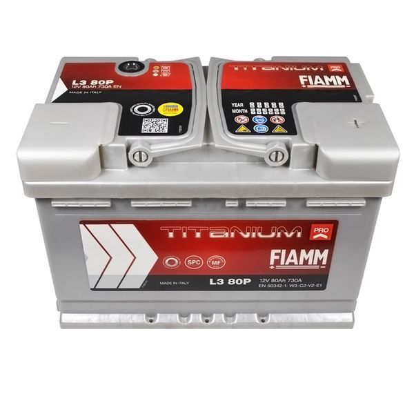 Автомобільний акумулятор FIAMM Titanium Pro 80Аh 730А R+ (правий +) L3 FIAMM-1001 фото