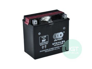 МОТО Аккумулятор OUTDO UTX14-BS AGM Start&Stop 12V 12AH UTX14-BS фото