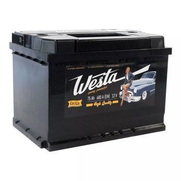 Автомобильный аккумулятор WESTA 6CT-75 R+ АзЕ standard WPP750 фото