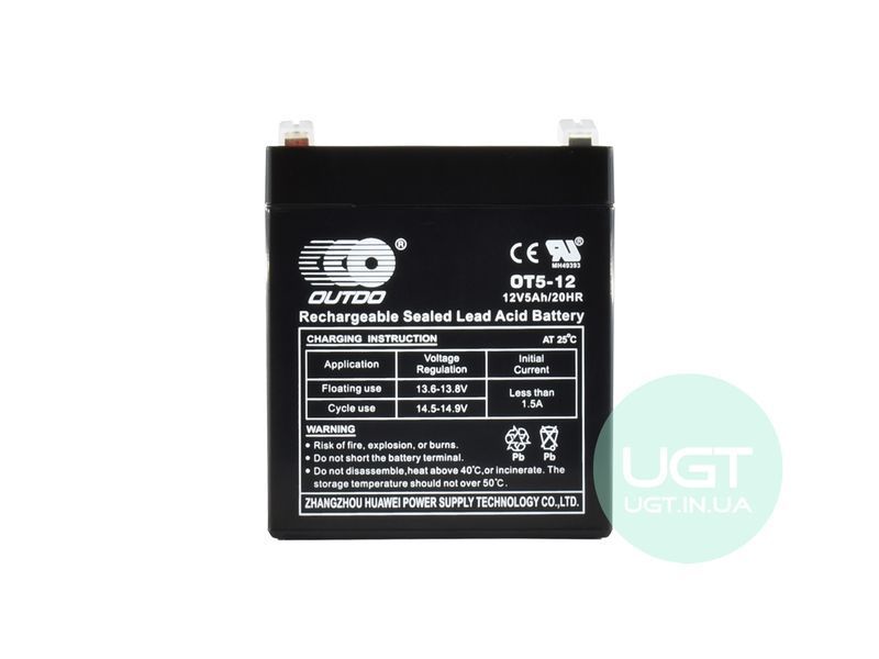 ПРОМЫШЛЕННЫЙ Аккумулятор OUTDO OT 12-5 Ca/Ca 12V 5AH OT 12-5 фото