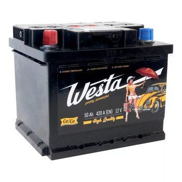 Автомобильный аккумулятор WESTA 6CT-50 L+ АЗ Аз standard WESTA 6CT-50 L+ АЗ Аз standard фото