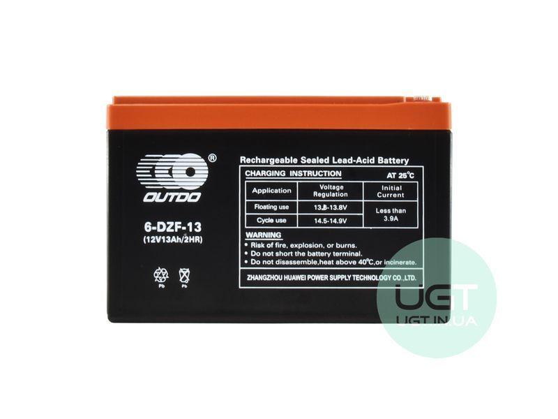 МОТО Акумулятор OUTDO 6-DZM-13 GEL 12V 13AH 6-DZM-13 фото